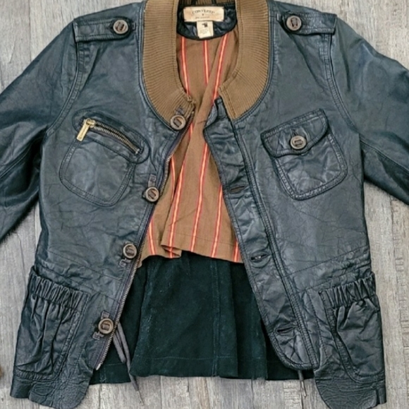 ISO John varvatos converse jacket blue leather